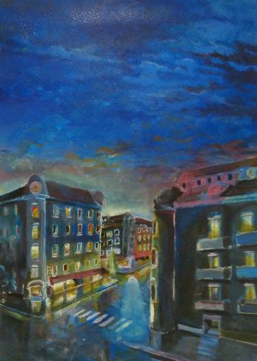 Original Impressionism Cities Paintings by Giovanni Cormio