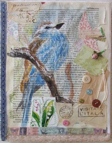 Original Nature Collage by Deborah Keats