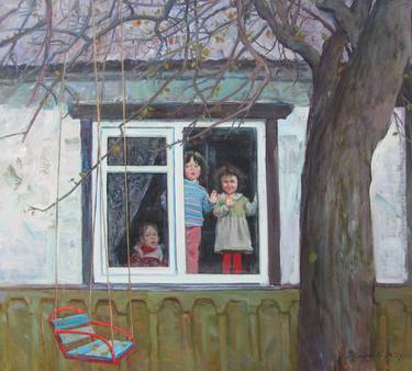 Original Kids Painting by Karina Voloshko