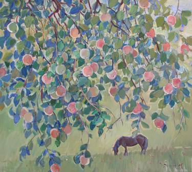 Original Horse Painting by Karina Voloshko