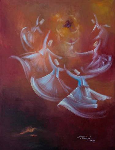 Original Figurative Religion Paintings by Muhammad Shafique Farooqi