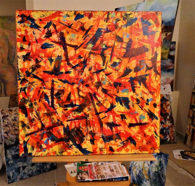 Original Modernism Abstract Painting by Dimitrios Rimpas