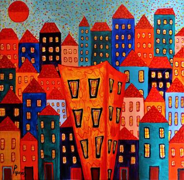 Print of Pop Art Cities Paintings by DIMITRIOS RIMPAS