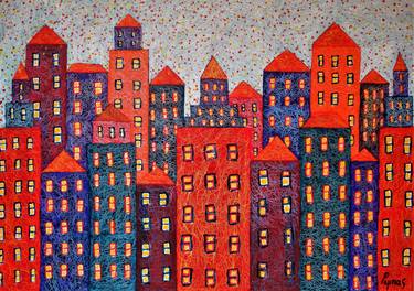 Print of Cities Paintings by DIMITRIOS RIMPAS