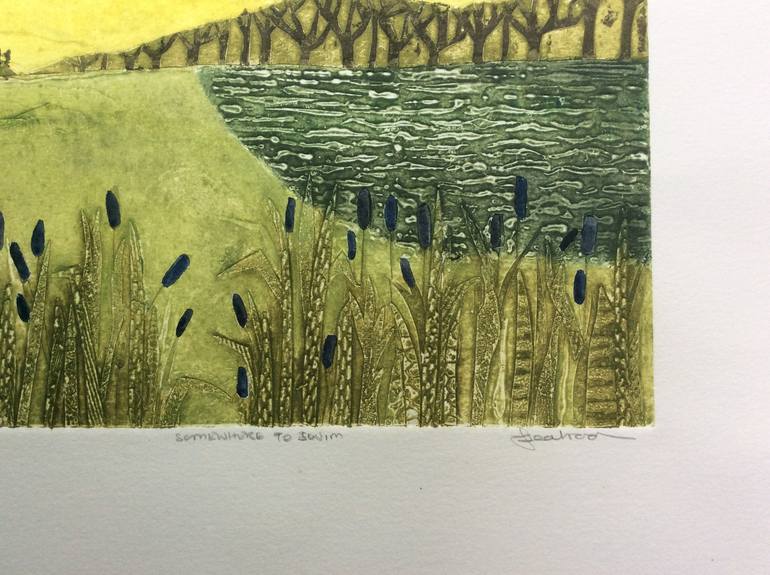 Original Impressionism Landscape Printmaking by JAY SEABROOK