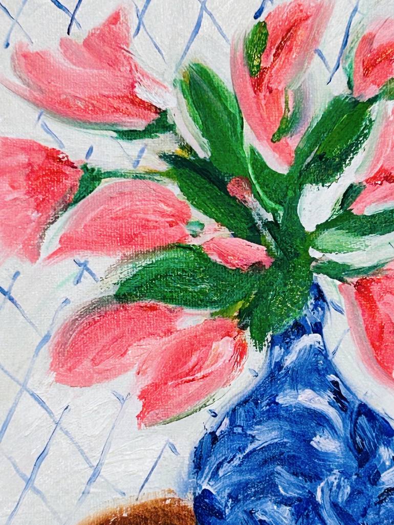 Original Expressionism Floral Painting by Harriet Bellows