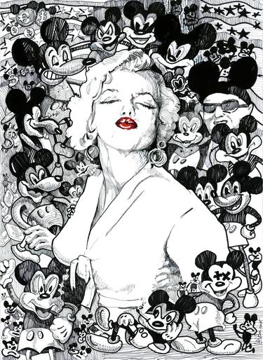 Print of Pop Art Cinema Drawings by Jose Parra-Moreno