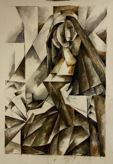 Original Cubism Women Paintings by Jose Parra-Moreno