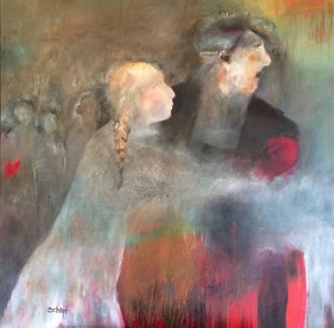 Original Expressionism People Paintings by Margo Schopf