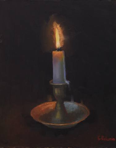 Still Life of Lit Candle thumb