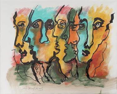 Print of Expressionism Men Paintings by Annabel Andrews