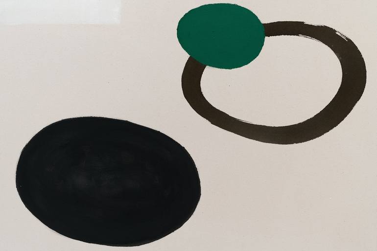 Original Abstract Geometric Painting by Annabel Andrews