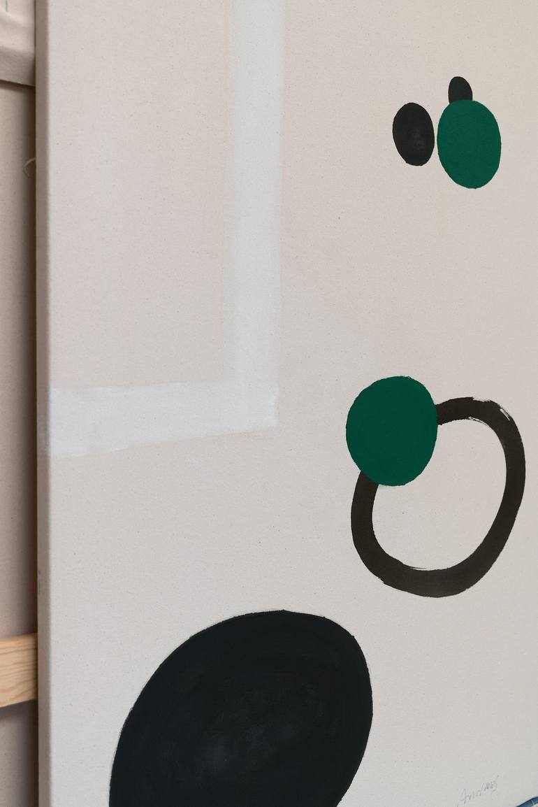 Original Abstract Geometric Painting by Annabel Andrews