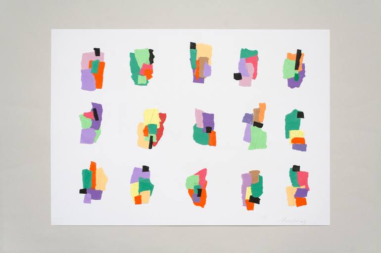 Original Minimalism Patterns Collage by Annabel Andrews
