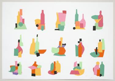 Print of Food & Drink Collage by Annabel Andrews
