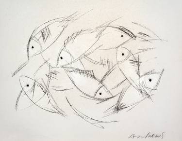 Print of Fish Paintings by Annabel Andrews