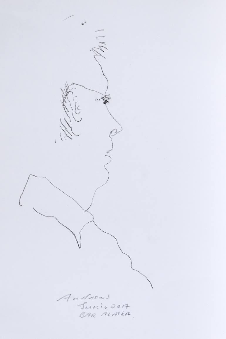 Original Portraiture Portrait Drawing by Annabel Andrews