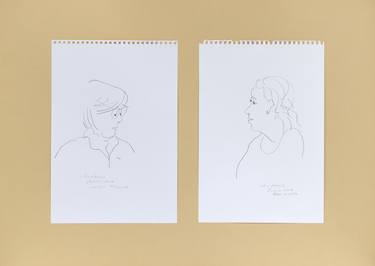 Print of Portrait Drawings by Annabel Andrews