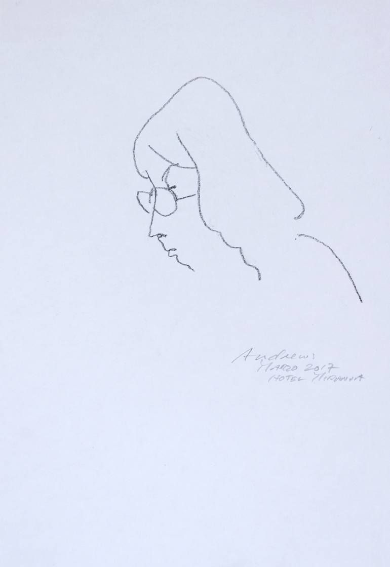 Original Portrait Drawing by Annabel Andrews