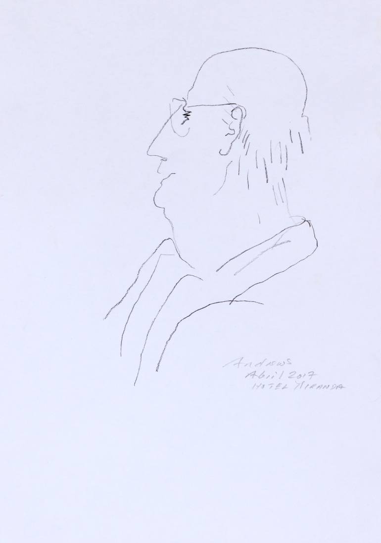 Original Portraiture Portrait Drawing by Annabel Andrews