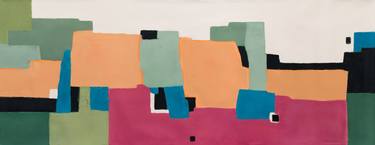 Original Abstract Geometric Paintings by Annabel Andrews