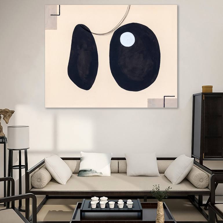 Original Minimalism Geometric Painting by Annabel Andrews