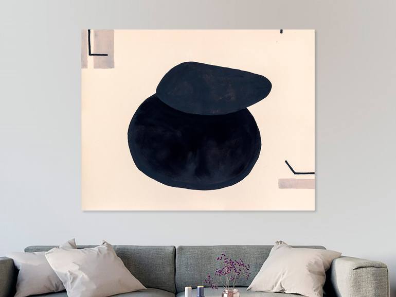 Original Minimalism Geometric Painting by Annabel Andrews