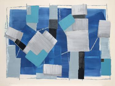 Print of Abstract Geometric Paintings by Annabel Andrews