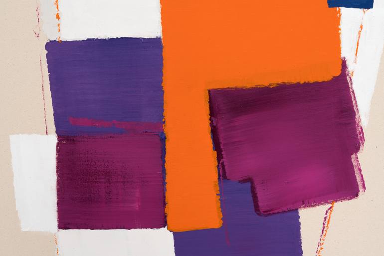 Original Abstract Expressionism Geometric Painting by Annabel Andrews