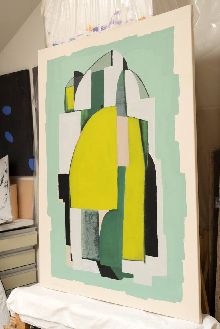 Original Abstract Cities Painting by Annabel Andrews
