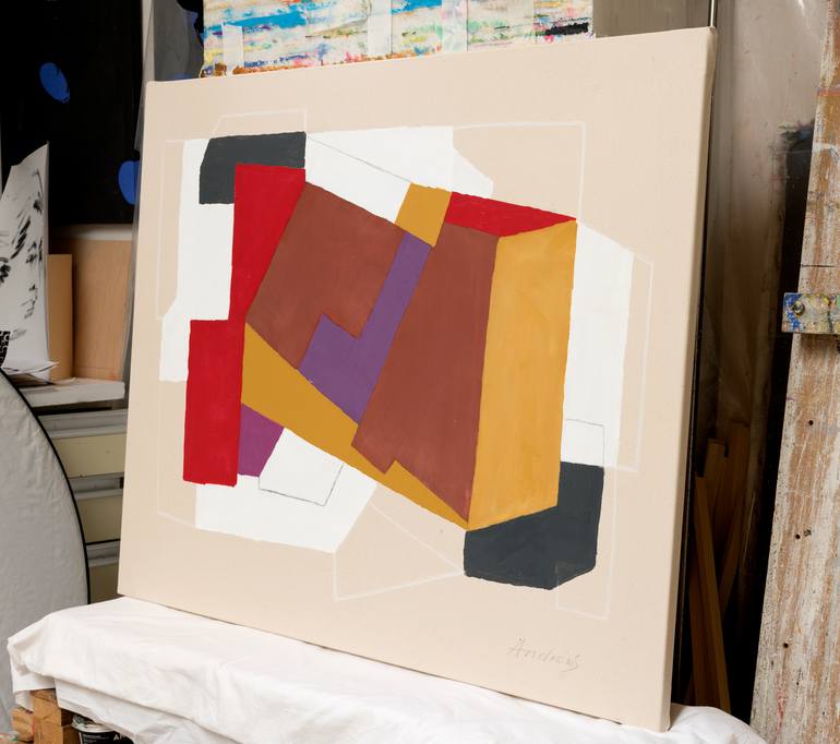 Original Minimalism Geometric Painting by Annabel Andrews