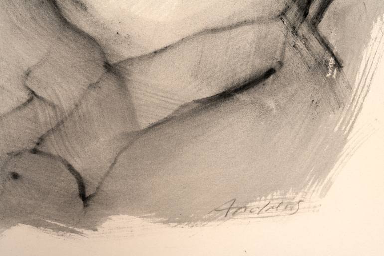 Original Expressionism People Painting by Annabel Andrews