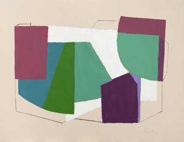 Print of Geometric Paintings by Annabel Andrews