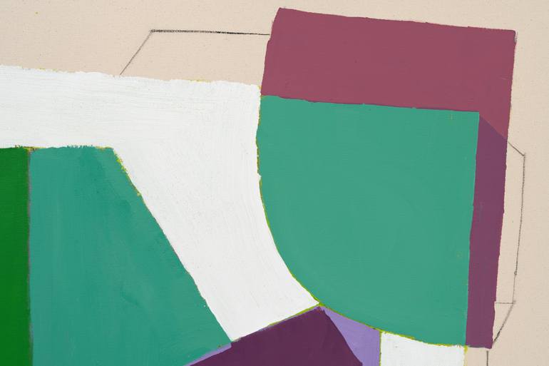 Original Abstract Geometric Painting by Annabel Andrews