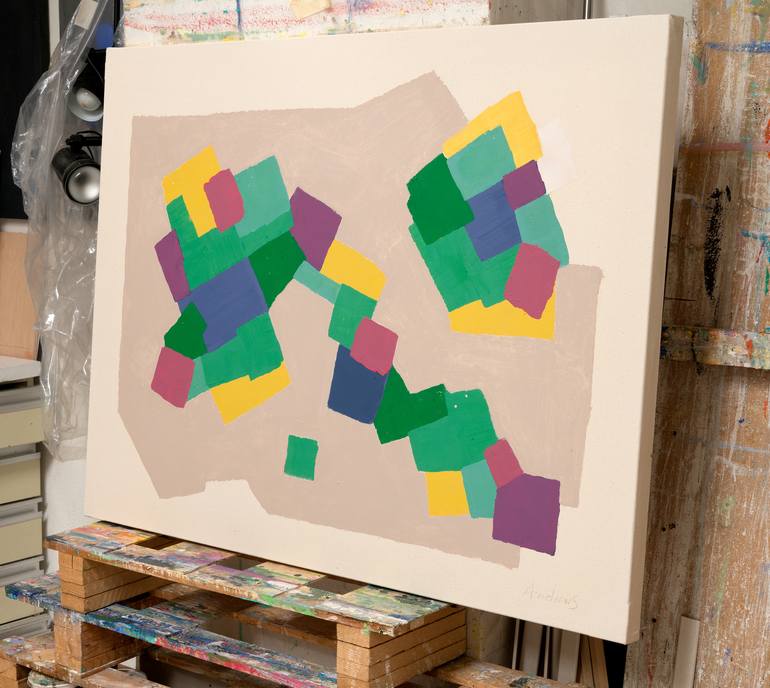 Original Geometric Painting by Annabel Andrews