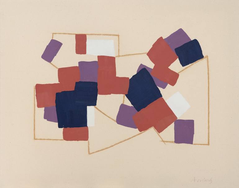 Print of Minimalism Geometric Paintings by Annabel Andrews