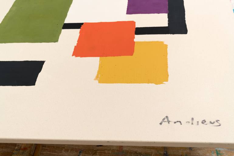Original Abstract Expressionism Abstract Painting by Annabel Andrews