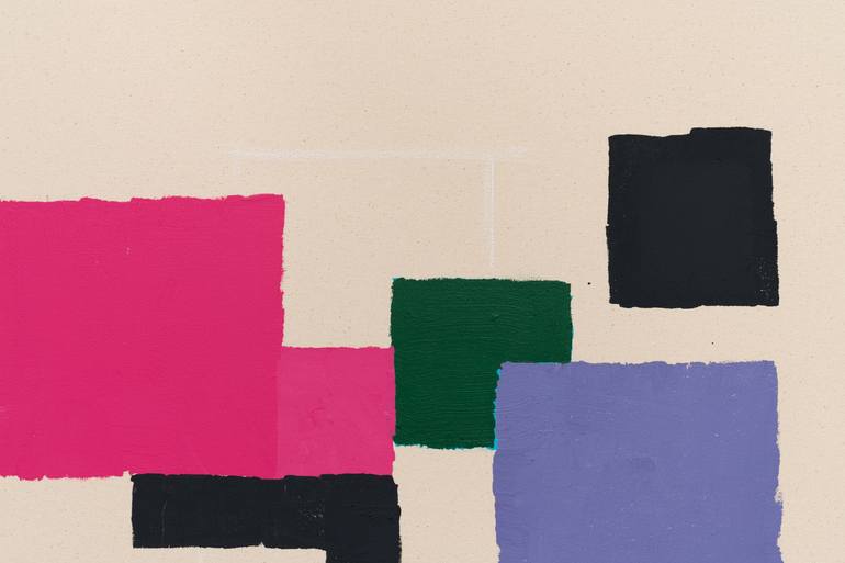 Original Abstract Geometric Painting by Annabel Andrews