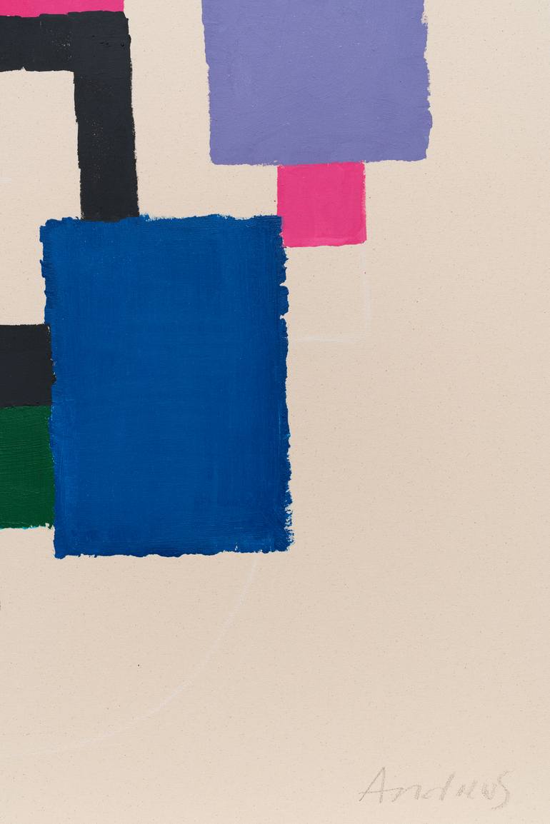 Original Abstract Geometric Painting by Annabel Andrews