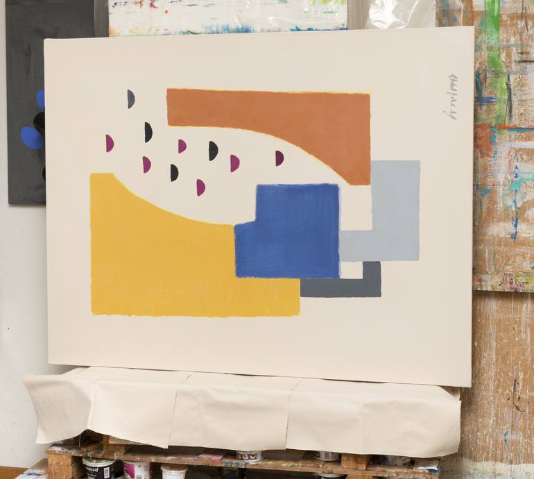 Original Abstract Expressionism Abstract Painting by Annabel Andrews