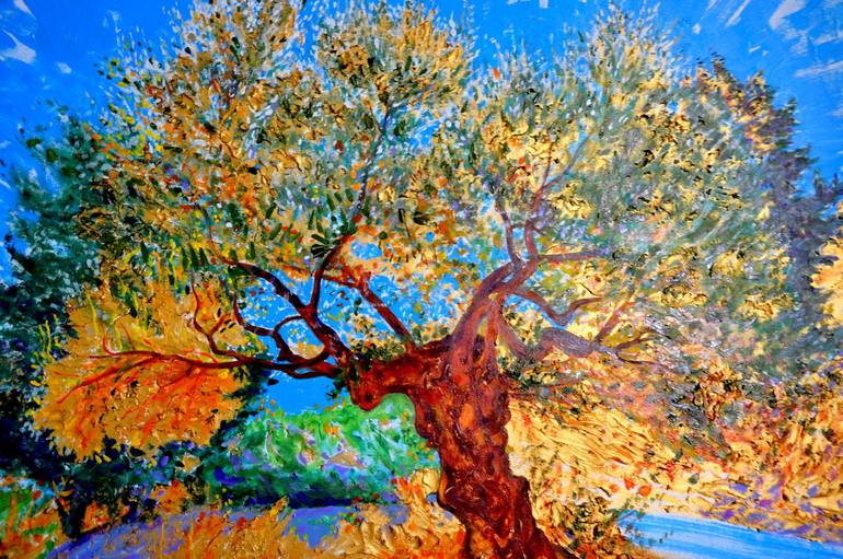 Original Expressionism Landscape Painting by Nebojsa Ruzic Varda