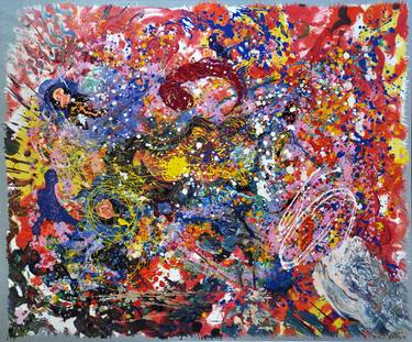 Original Abstract Expressionism Abstract Paintings by Nebojsa Ruzic Varda