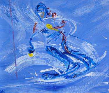 Original Expressionism Sport Paintings by Nebojsa Ruzic Varda