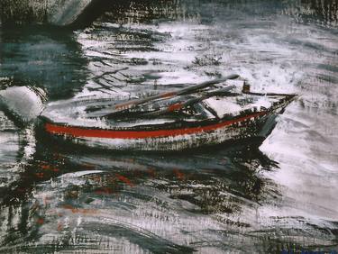 Print of Expressionism Boat Paintings by Nebojsa Ruzic Varda