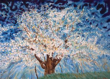 Original Expressionism Tree Paintings by Nebojsa Ruzic Varda
