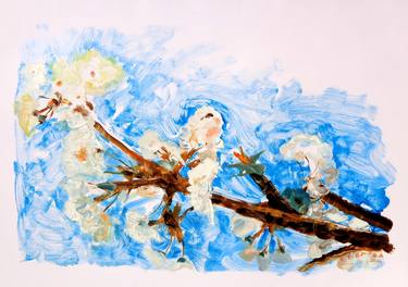 Original Impressionism Floral Paintings by Nebojsa Ruzic Varda