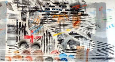 Original Abstract Expressionism Abstract Drawings by Nebojsa Ruzic Varda