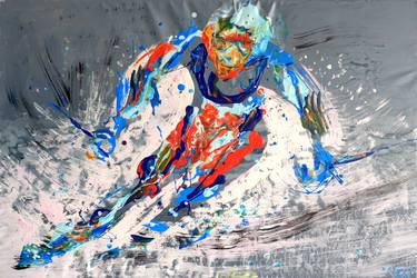 Print of Expressionism Sport Paintings by Nebojsa Ruzic Varda