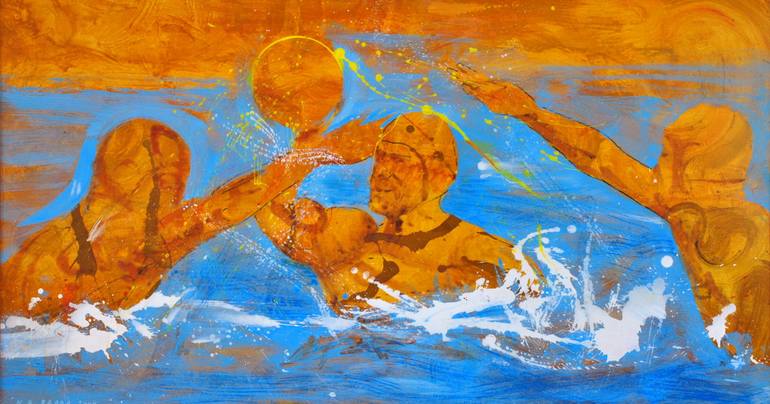 Print of Expressionism Sport Paintings by Nebojsa Ruzic Varda