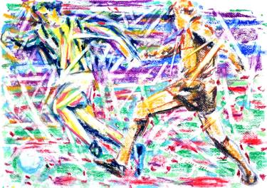 Print of Expressionism Sport Drawings by Nebojsa Ruzic Varda